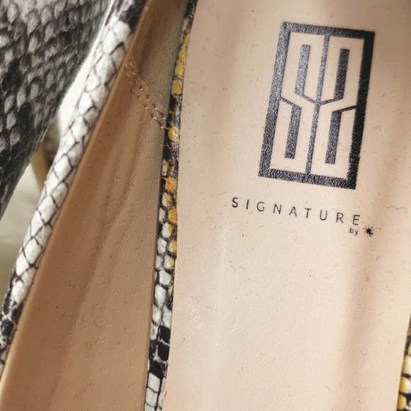 Signature by Shoe dazzle Aundrea Snake print heels 7.5 NEW NWT - Picture 12 of 12